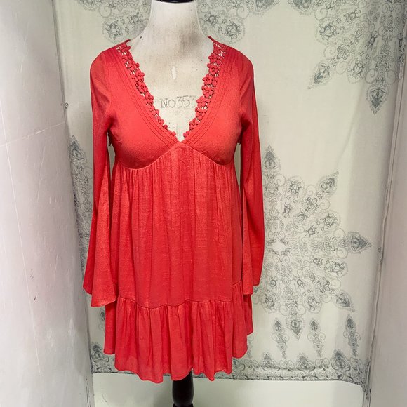 Free People Gentle Dreamer Dress Cutout Crochet - Picture 2 of 8